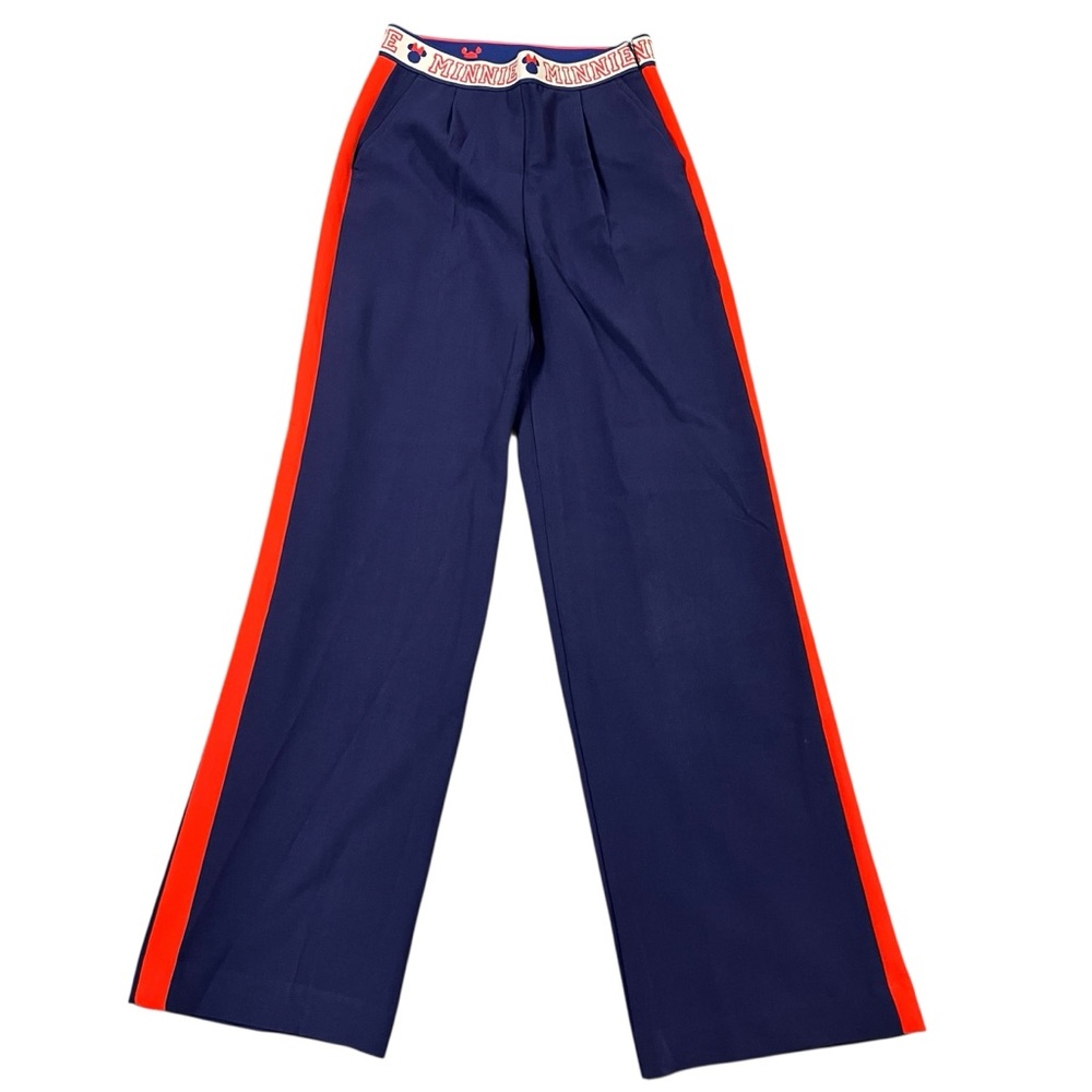 Macy’s Disney Women’s Minnie Majorette Tailored Pants In Navy Blue Sz 2 NWT